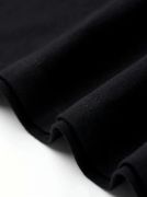 Baskılı Oversize Bisiklet Yaka T-shirt - Siyah resmi